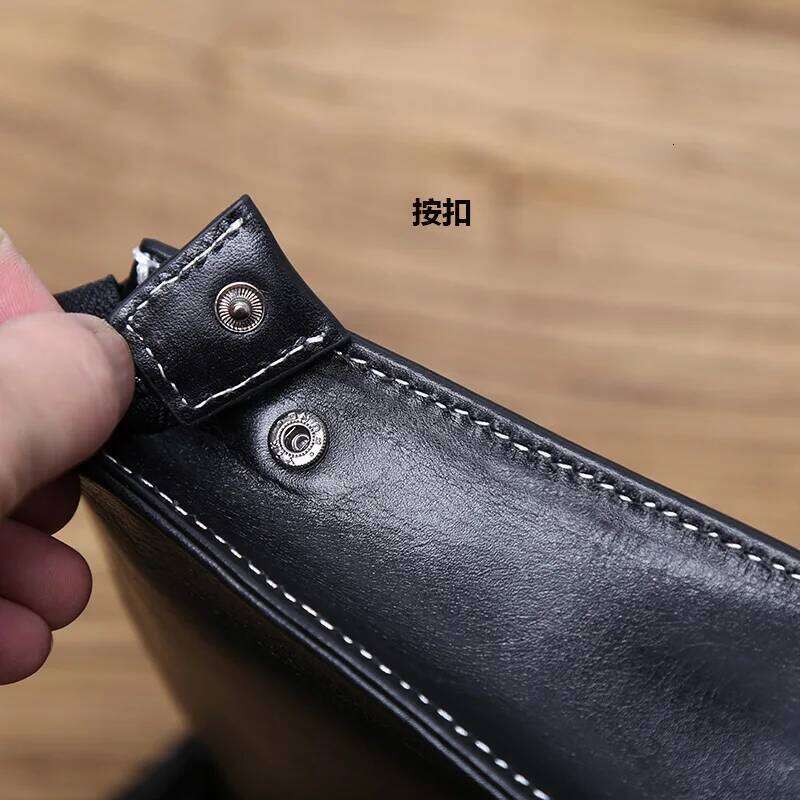 NZPJ Genuine Leather Men's Clutch Natural Cowhide Wallet Large Capacity Mobile Phone Bag Casual Businesse Envelope For