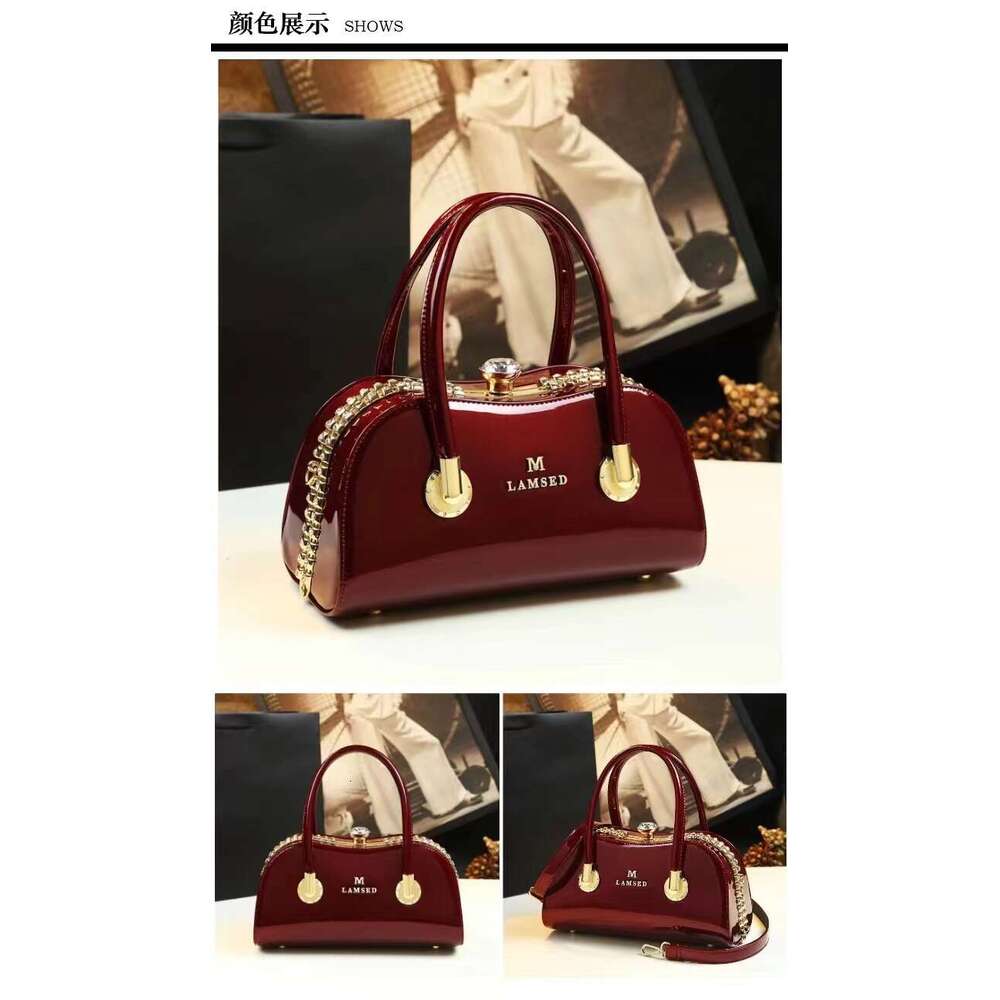 Designer Luxury Evening Diamond New Handbag Diamond-Encrusted High-Quality Glossy Clip Best-Selling Evening Party Bag