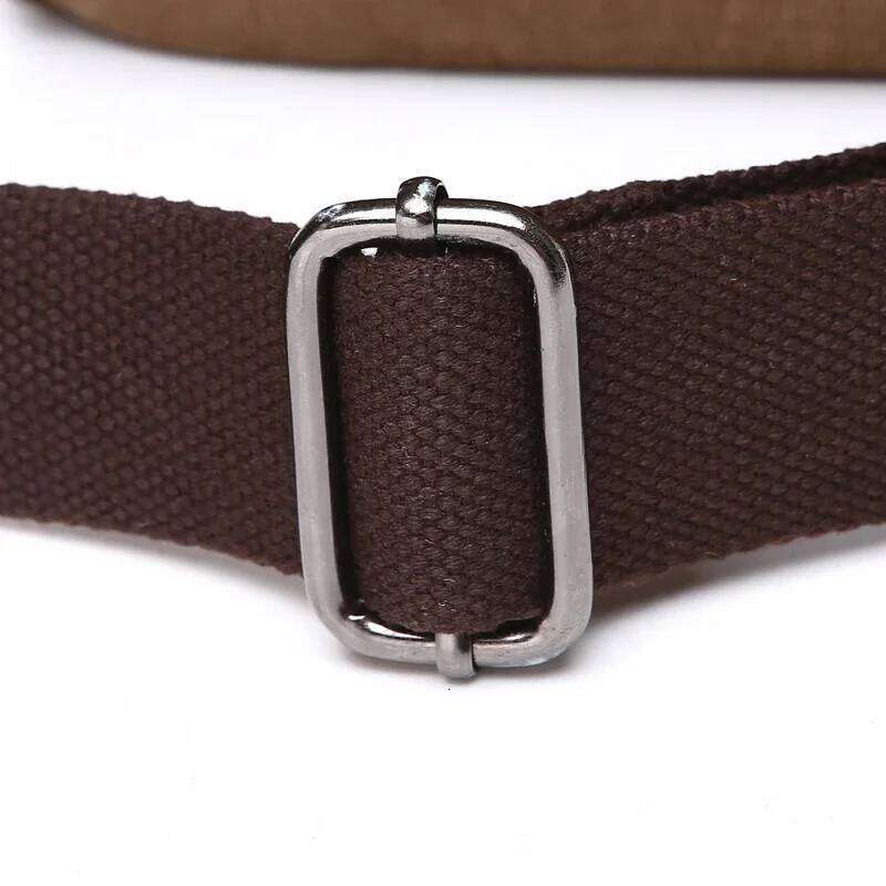 Men Traveler Zip Shoulder Casual Canvas Bolsos De