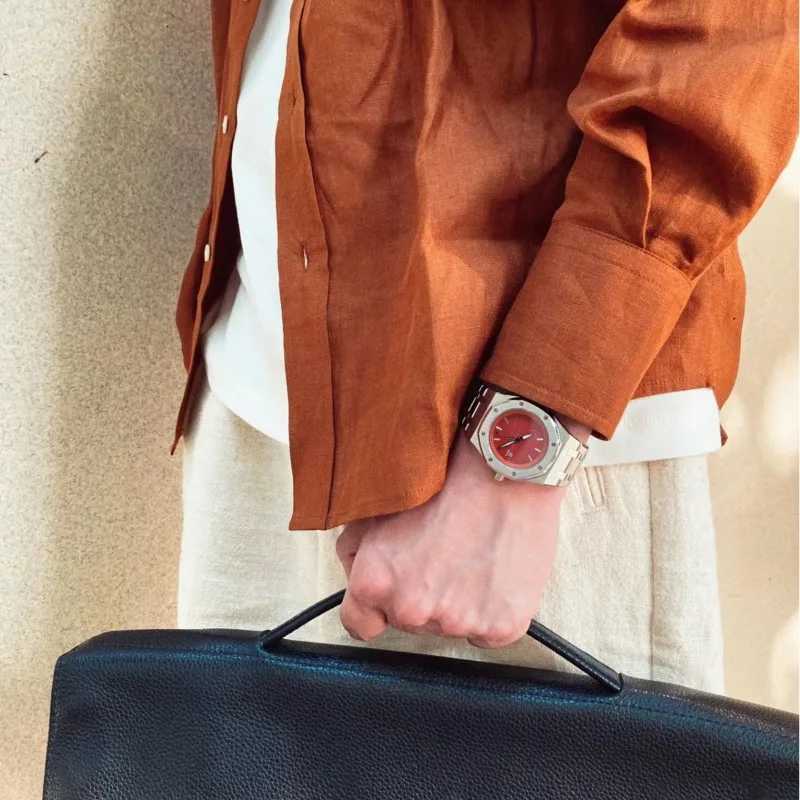 2025 New Mens Quartz Watch Stainless Steel Luminous Date Waterproof Fashion Sports Wristwatch Hot Sale Watch W250724