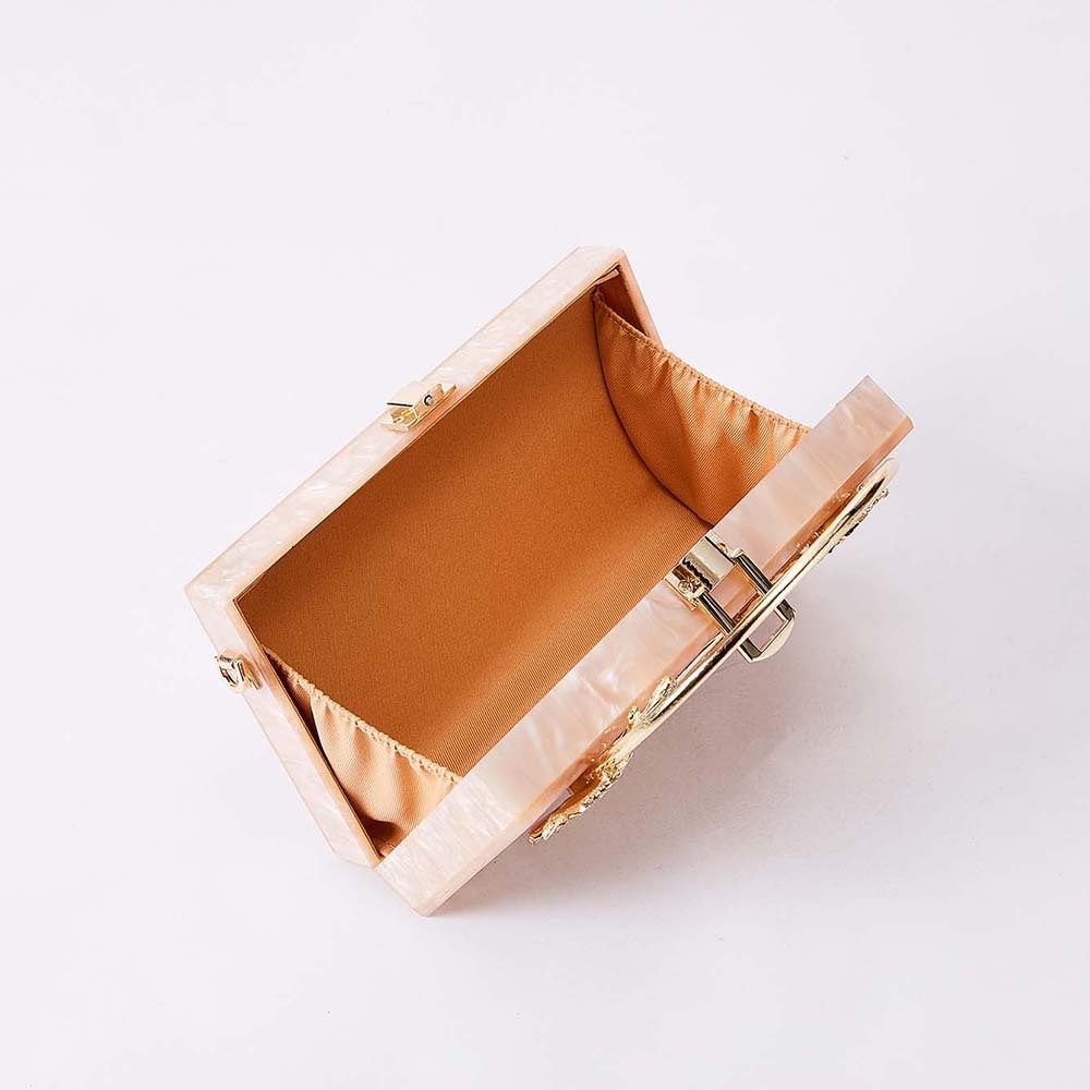 Trade New Flower Acrylic Evening Dress Shoulder Designer Bag fashion Cross border Women s Handbag