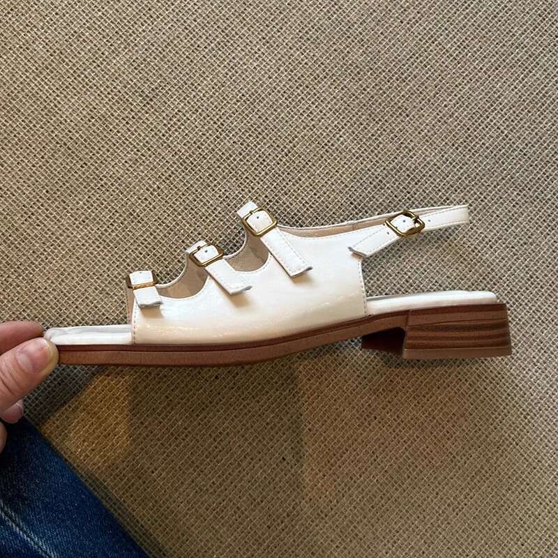 Heel Sandals Sandals Shoes Women Heels New Fashion Belt Strap Sandals For Women Comfortable Stylish Roman Vacation Beach Shoes