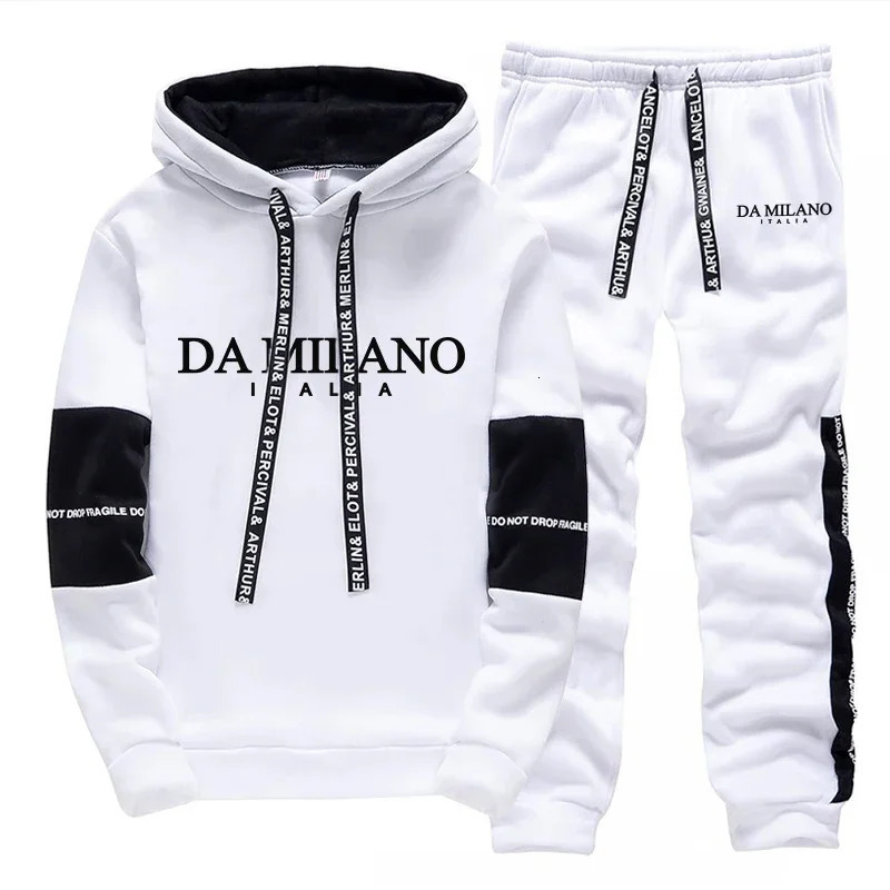 Casual Mens Tracksuit Hooded Long Sleeves Sports Single Piece Sweatshirts And Daily Sweatpants Comfort Outdoor Jogging 250717