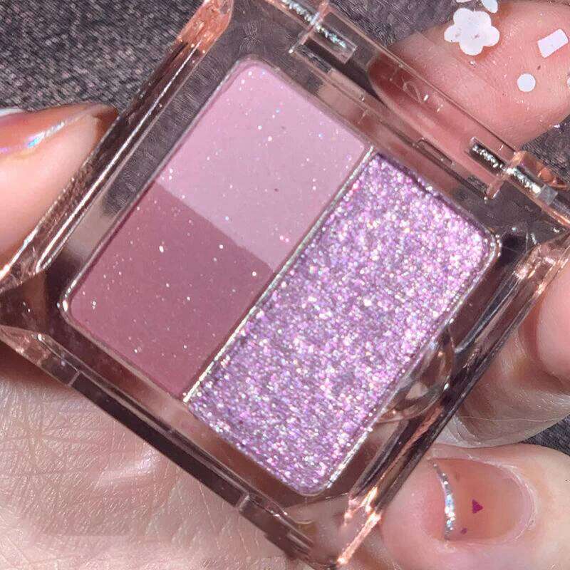 Mini Portable 3 Colors Matte ple Glitter Eyeshadow Palette Pearly Shimmer Eye Shadow Long Lasting Make Up Cosmetic X250723 X250724