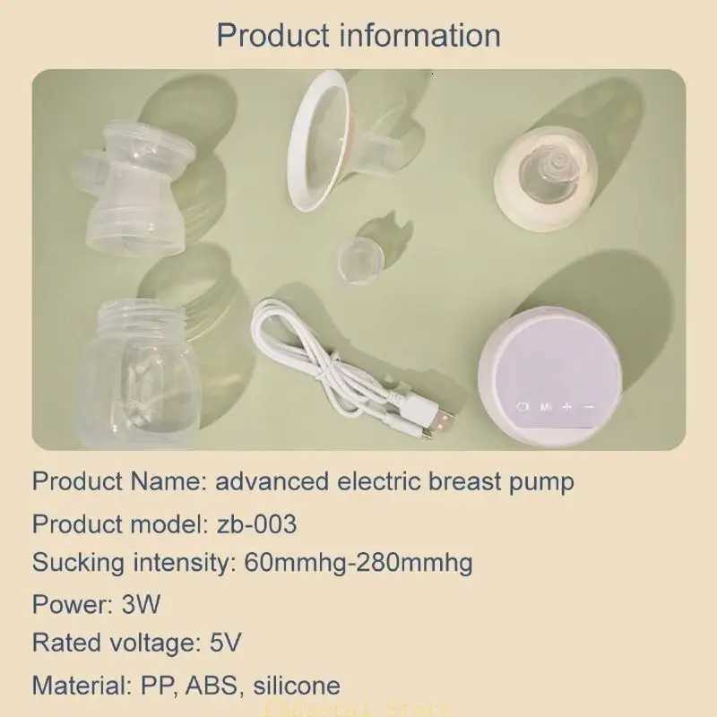 7CE Efficient Breast Single Electric Breastfeeding with Massage Mode I Level Speed Adjustable Skin-Friendly X250724