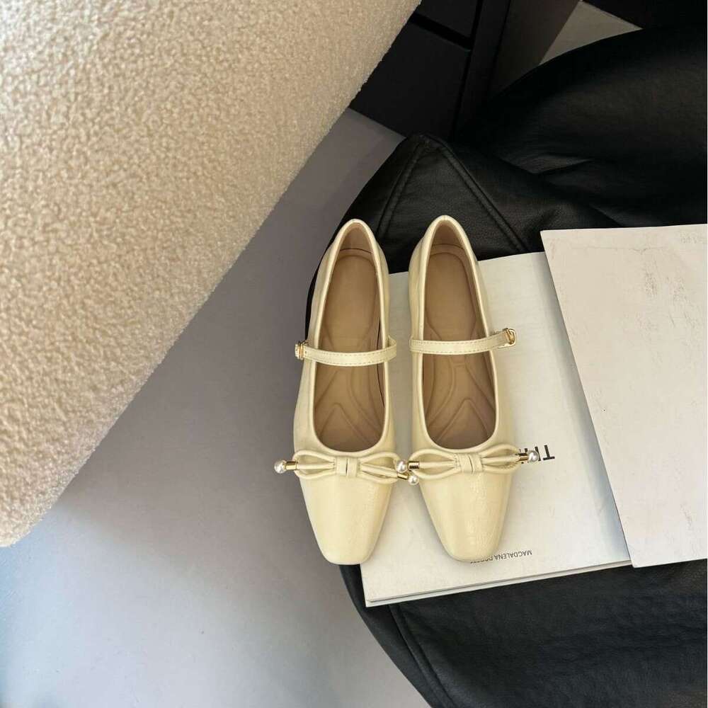 Designer Spring New Square Toe Single Shoes for Women, Outdoor Wear, Solid Color, Casual Style, Versatile, Chunky Heel, Soft Sole, Comfortable