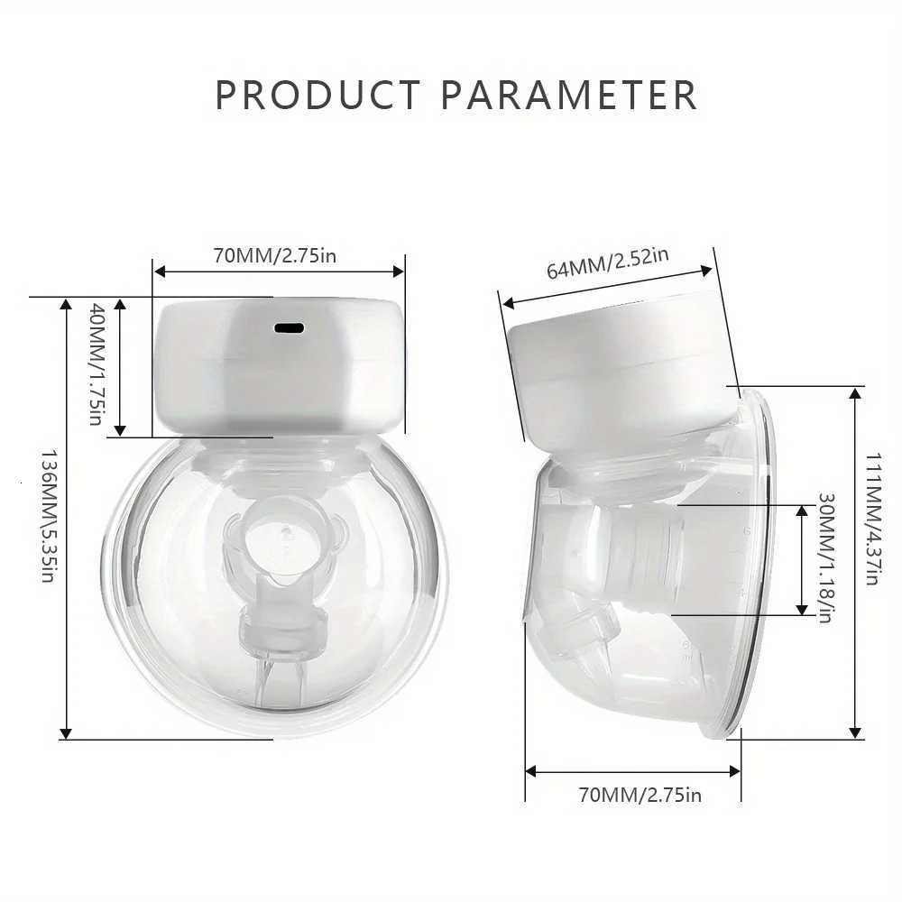 Wearable Intelligent Sucker Silent High Suction Electric Breast Pump USB Charging Is A Must-have for Traveling Accessories X2507241