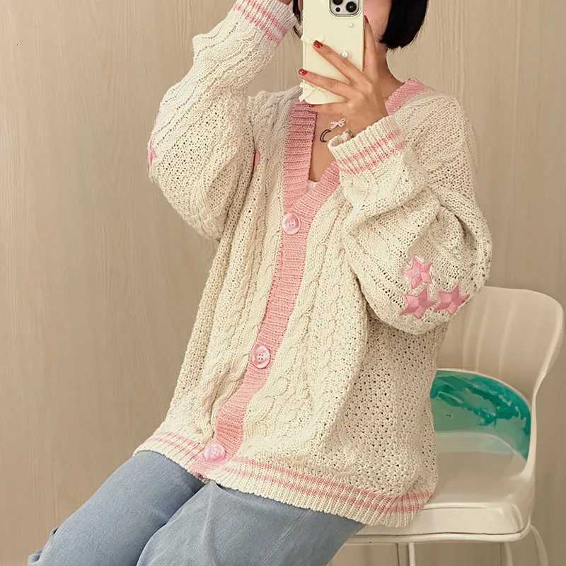 Lover Cardigan with Star Embroidery Heart Knitted Cardigan Sweater Vintage TS Girlfriend Gift for Women Tn-girl Outfit X250724