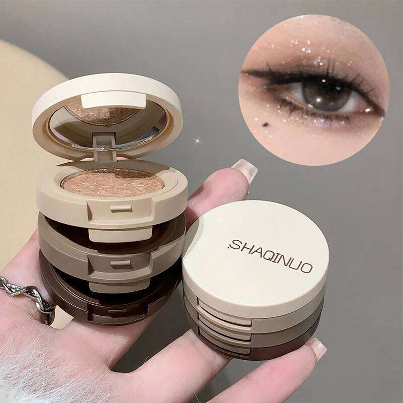 Three Layers Eyeshadow Palette 3 in 1 Glitter Shimmer Matte Eye Shadow Contouring Highlighter Blush Korean Makeup Women Cosmetic X250