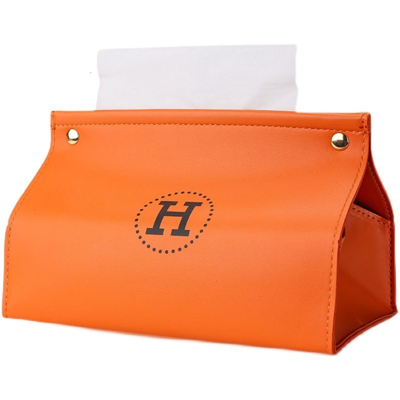 Luxury Tissue Box Living Room Leather Tissue Box Creative Home Napkin Tissue Box High-end Light Simple Storage Box 250724