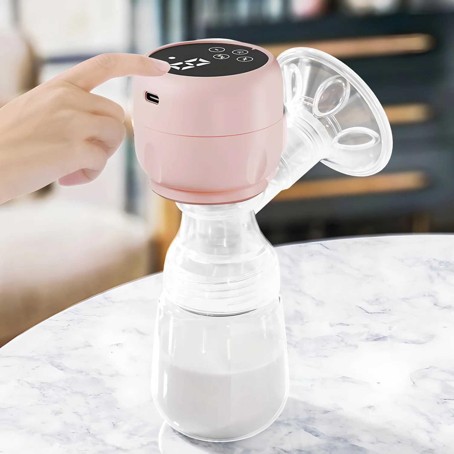New Portable Electric Breast Pump USB Rechargeable Portable Milk Extractor Automatic Milker Comfort Breastfeeding BPA Free X2507241