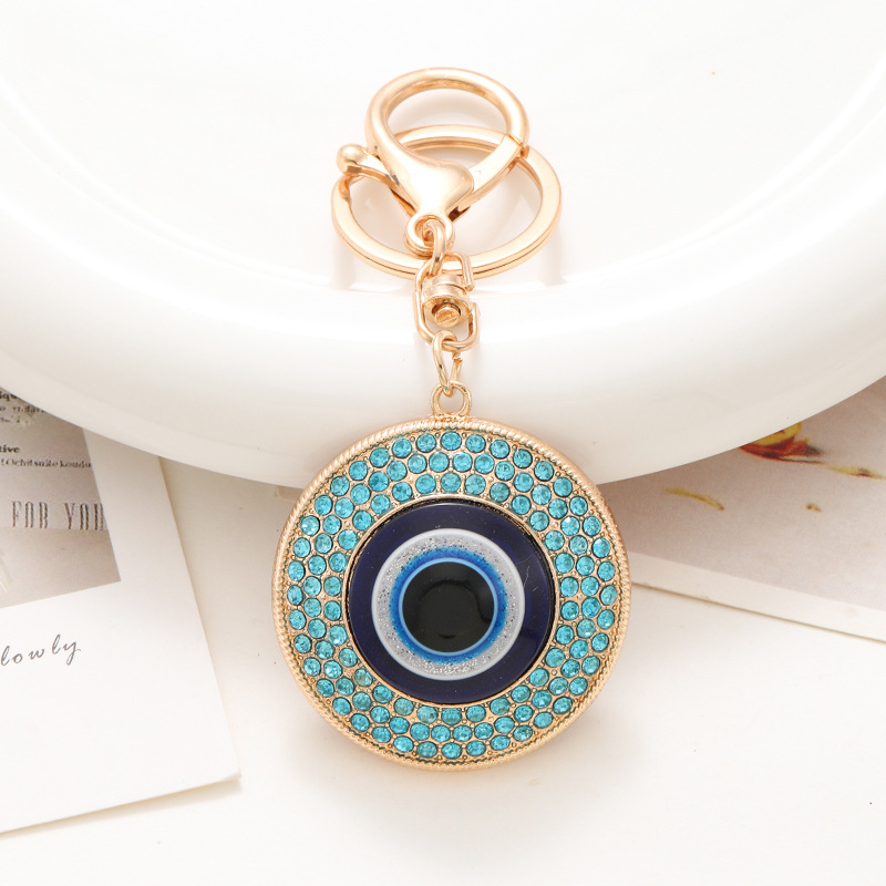 Metallic Blue-Eyed Talisman Tassel: Unique Wholesaler Quality Keyring Decorations