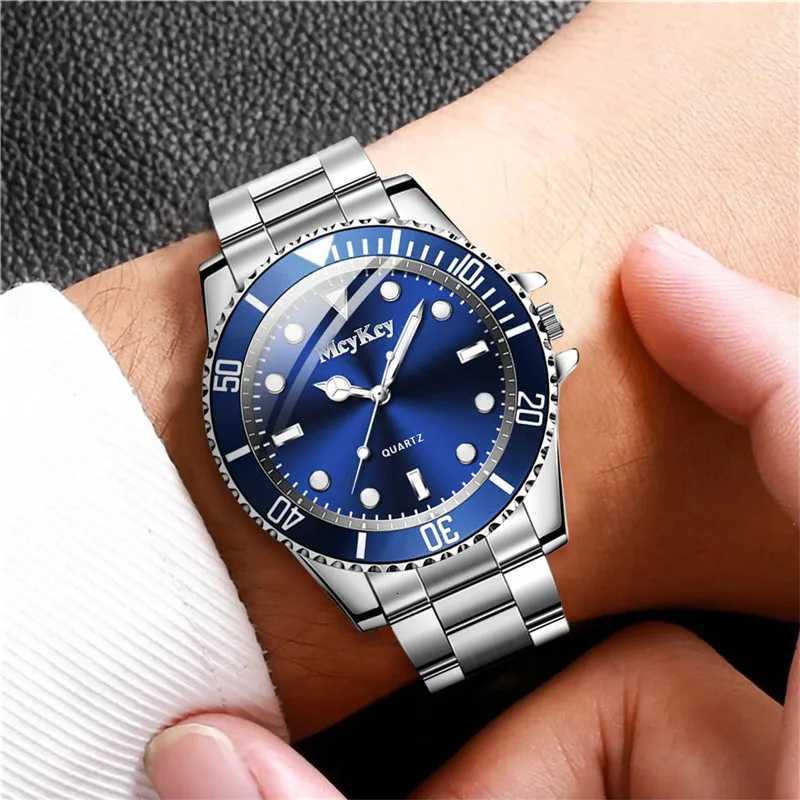 Fashion Large Dial Men Quartz Watch Men Business Watches Casual Clock Sports Wristwatch Mens Watch W250724