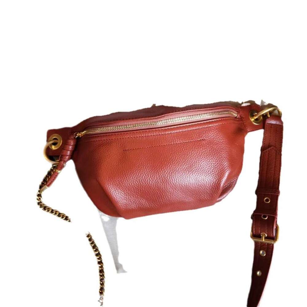Bungee Chest for Women New Fashion Trend Waist Top Layer Cowhide Wide Strap Single Shoulder Crossbody Bag designer bag