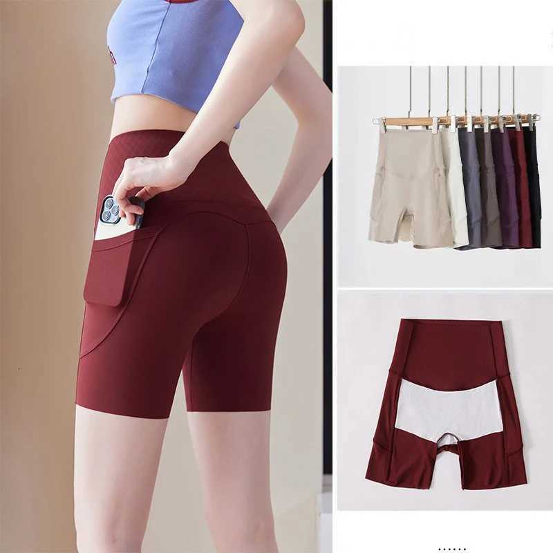 igh Waist Womens Yoga Sports Shorts Fitness Casual Streetwear Tight Workout with Pocket Gym Shorts with Underwear Included XJ250724