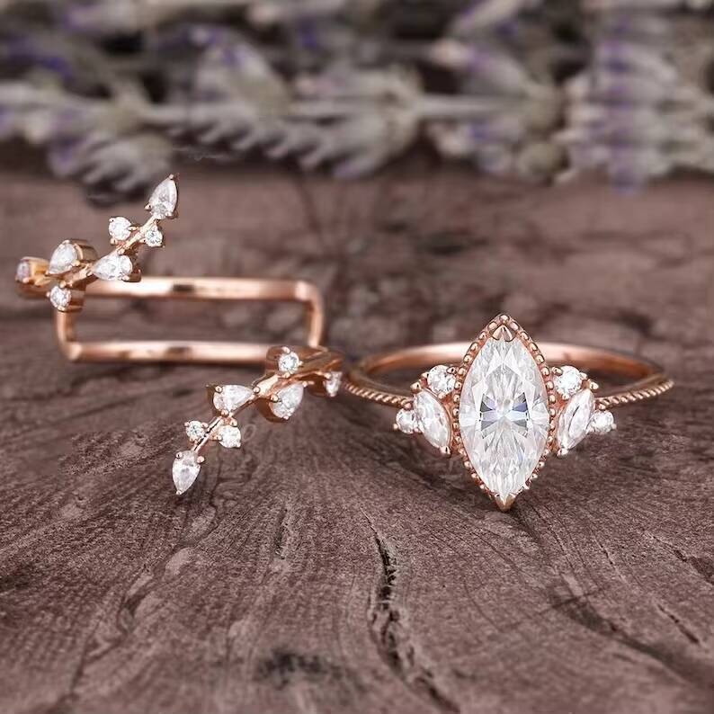 Custom Hot Selling Fine Jewelry Moissanite Design 925 Sterling Silver Moissanite Engagement Ring for Women