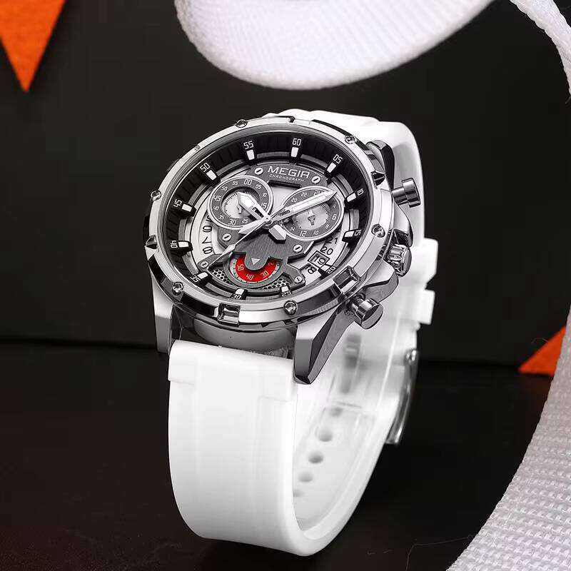 MEGIR Men's Fashion Sports Watch - 2025 Summer New Release, Waterproof, Luminous, Silicone Strap - Bulk Wholesale Watch