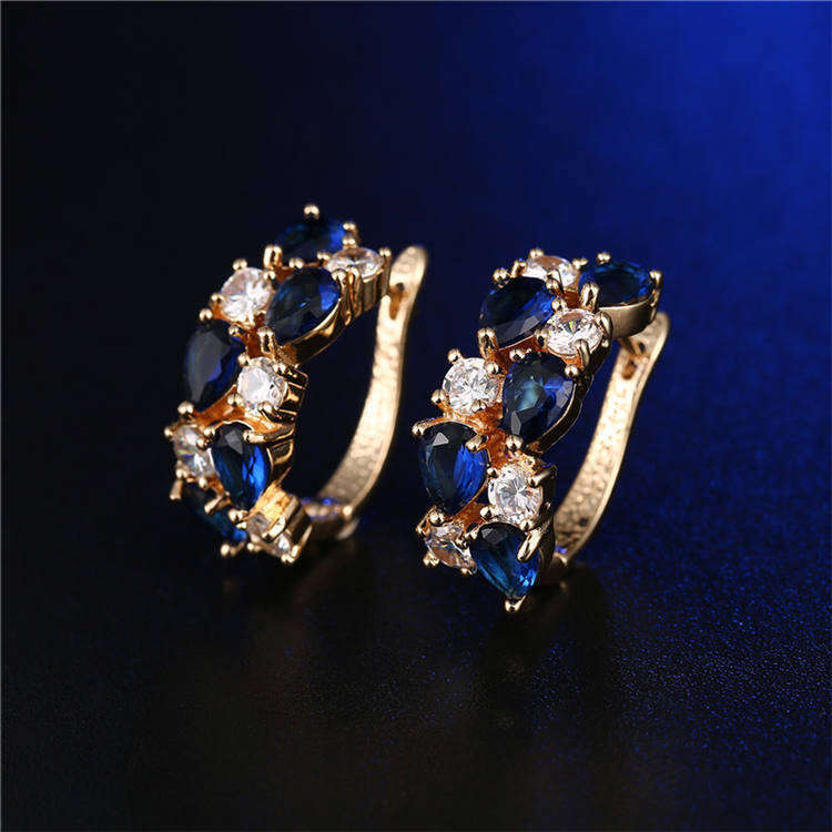 Micro Pave Zircon Earrings for Women, Stud Earrings, Niche Versatile Fashion Jewelry