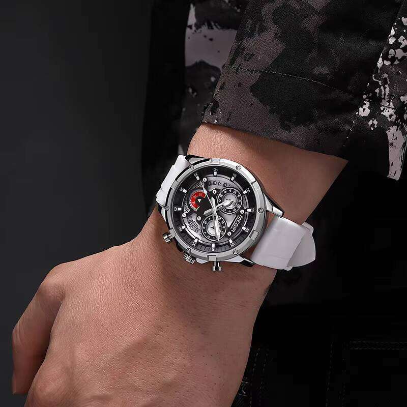MEGIR Men's Fashion Sports Watch - 2025 Summer New Release, Waterproof, Luminous, Silicone Strap - Bulk Wholesale Watch