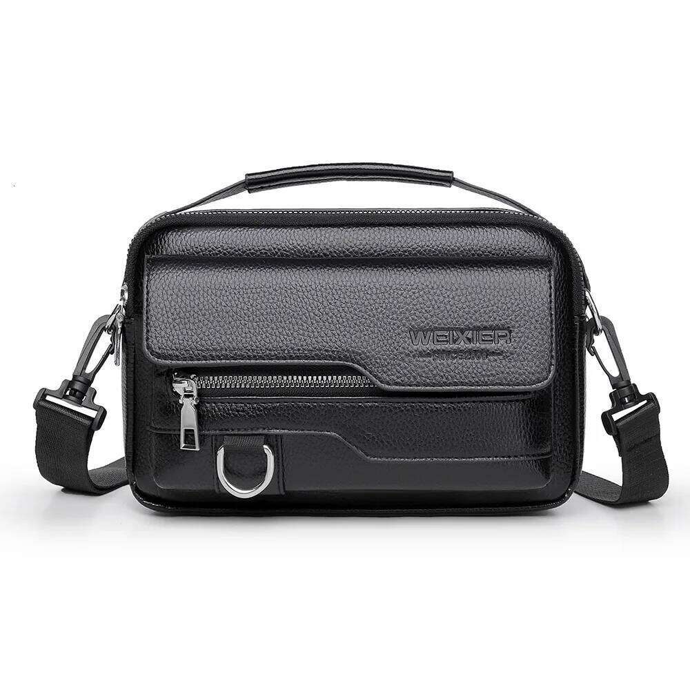 Men Shoulder Bag PU Leather Waterproof Crossbody Messenger Bags with Flip Cover handbag Sac pour homme