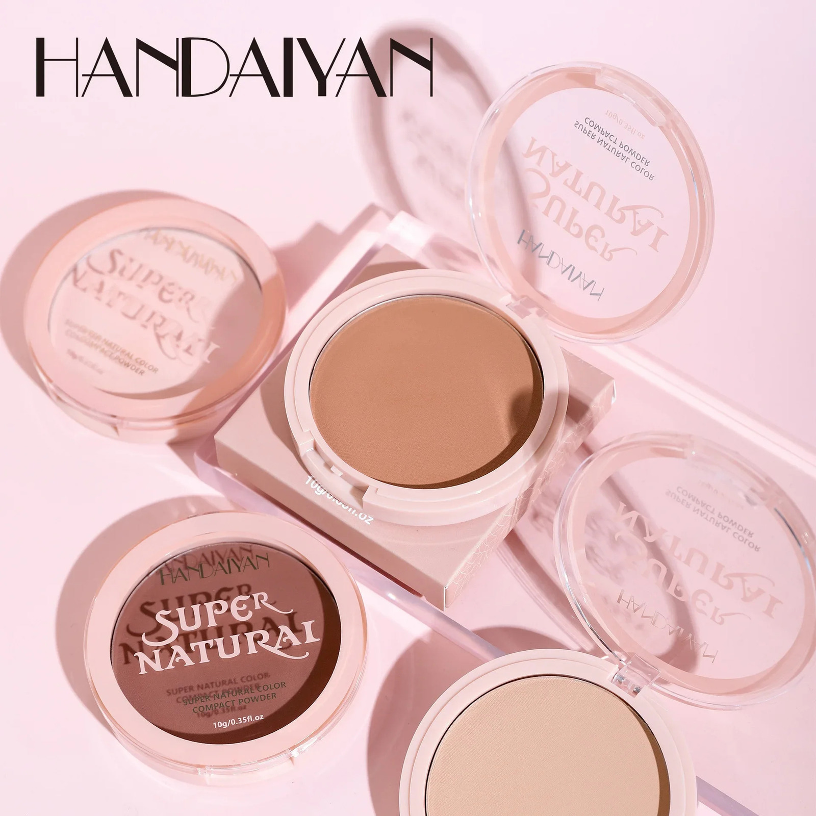 8 Color Matte Face Pressed Powder 24 Hours Oil Control Natural Setting Powder Foundation Full Coverage Waterproof Lasting Makeup 250716