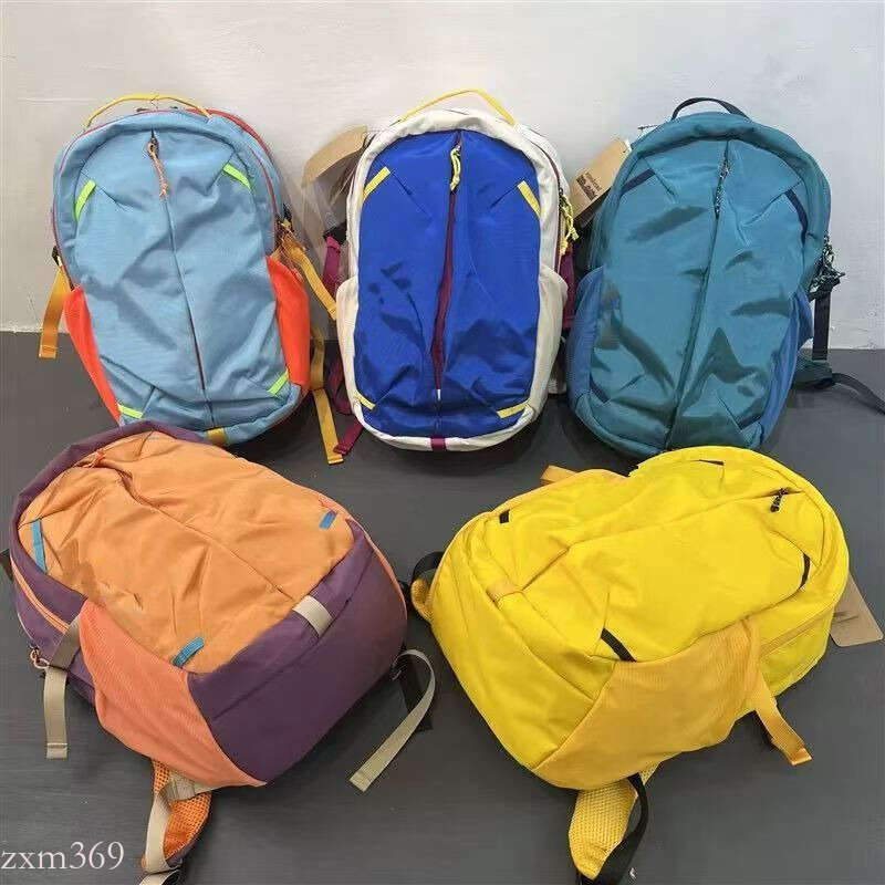 New Dopamine Color-Block Casual Outdoor Sports Hiking Large Capacity Backpack