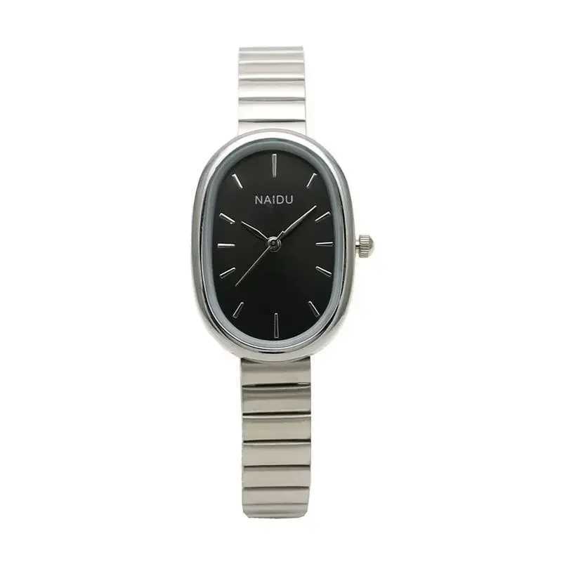 oval Small Dial Women Quartz Watch Stainless Steel Bamboo Strap Girl Student Leisure Fashion Luxury Gift Wristwatch Dropshipping W250724