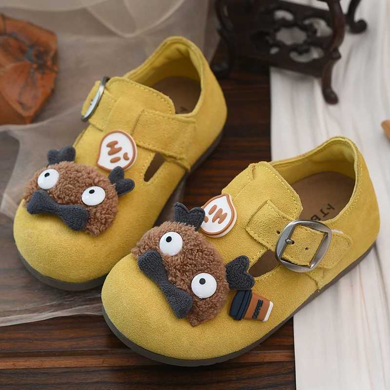 Girls Boken shoes genuine leather childrens small leather shoes 2025 Spring and Autumn new childrens shoes boys. XJ250724