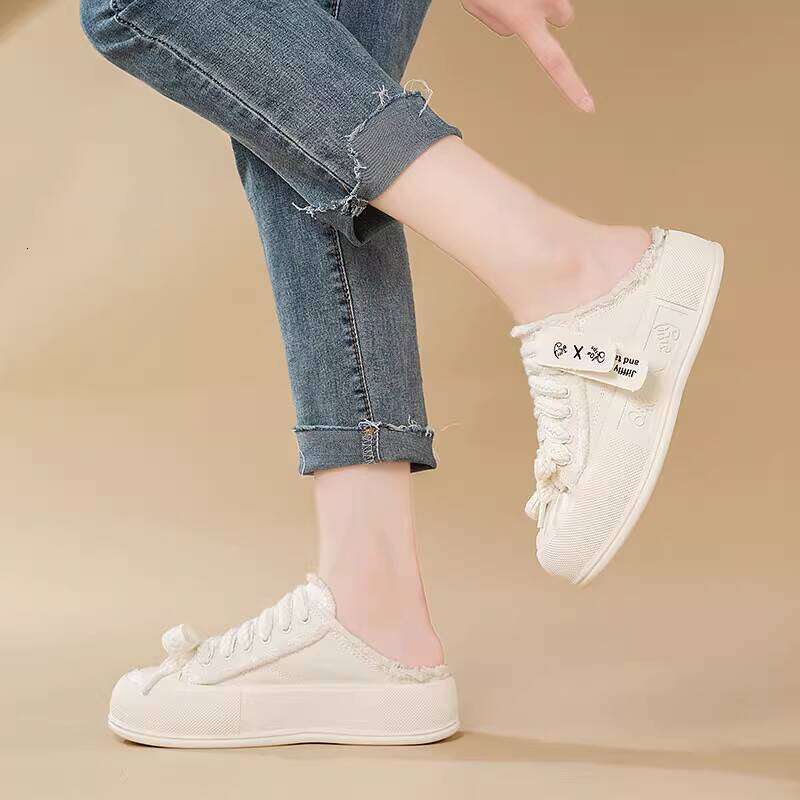 Comfortable Jifffly Canvas Flip-Flop Loafers for Ladies - New Style, Breathable Design