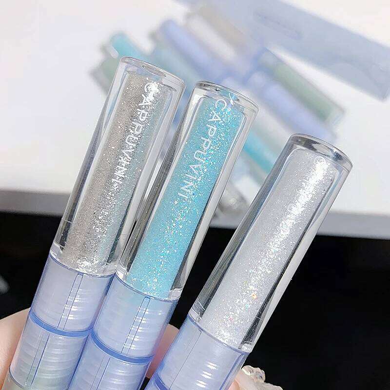 Double headed liquid eyeshadow with matte pearlescent finishes is portable and can be applied in one go X250723 X250724