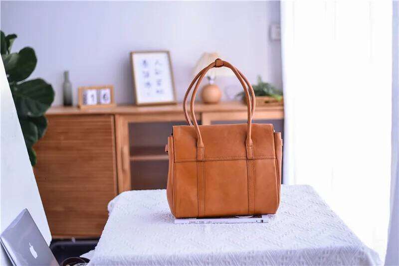 Business Casual Designers Handmade Genuine Leather Women's Shoulder Bag Fashion Outdoor Travel Work Real Cowhide Female Handbag