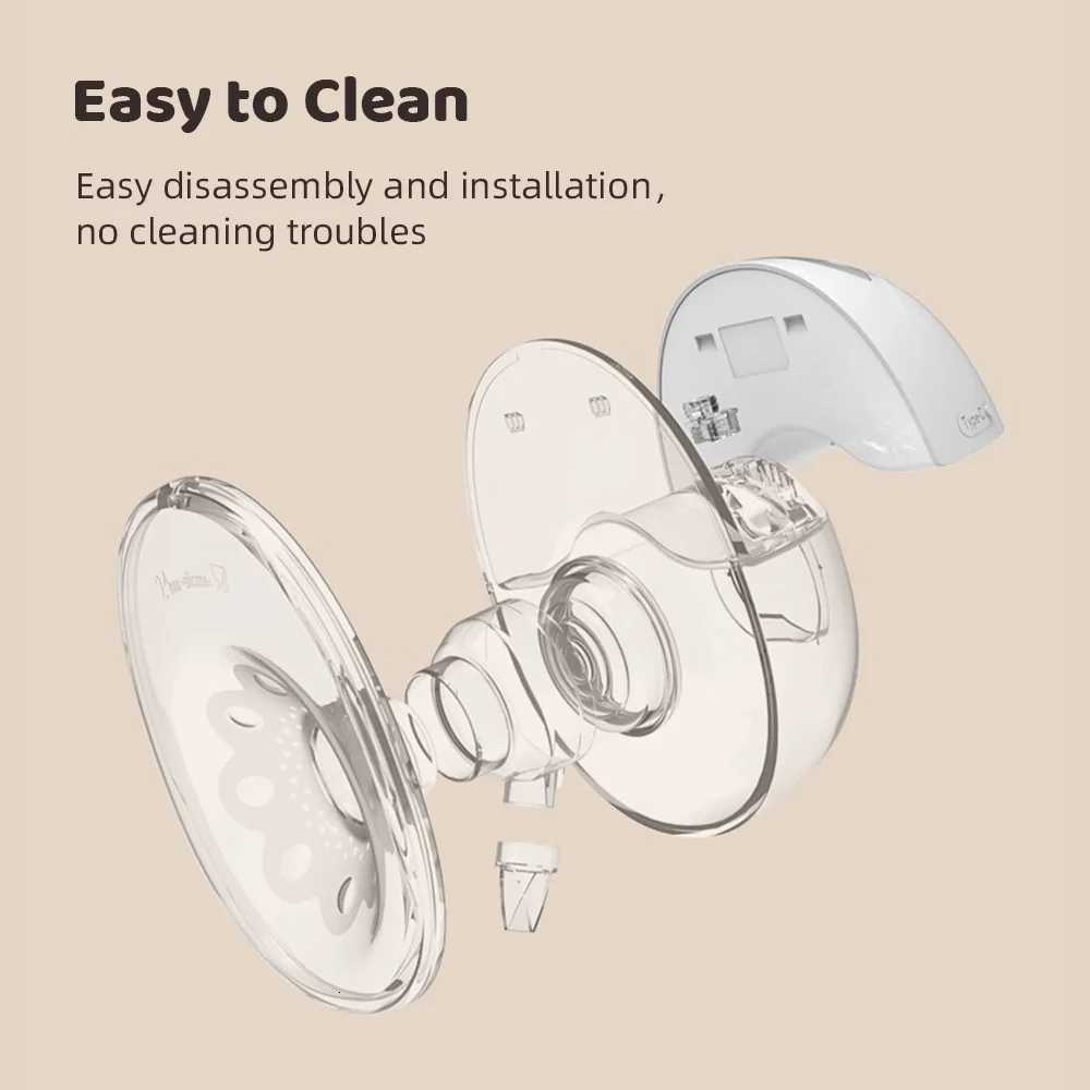 2024 Wearable Breast Pump Hands Free Electric Breast Pump for Breastfeeding 4 Modes 12 Suction Level Low Noise Built-in Battery X250724