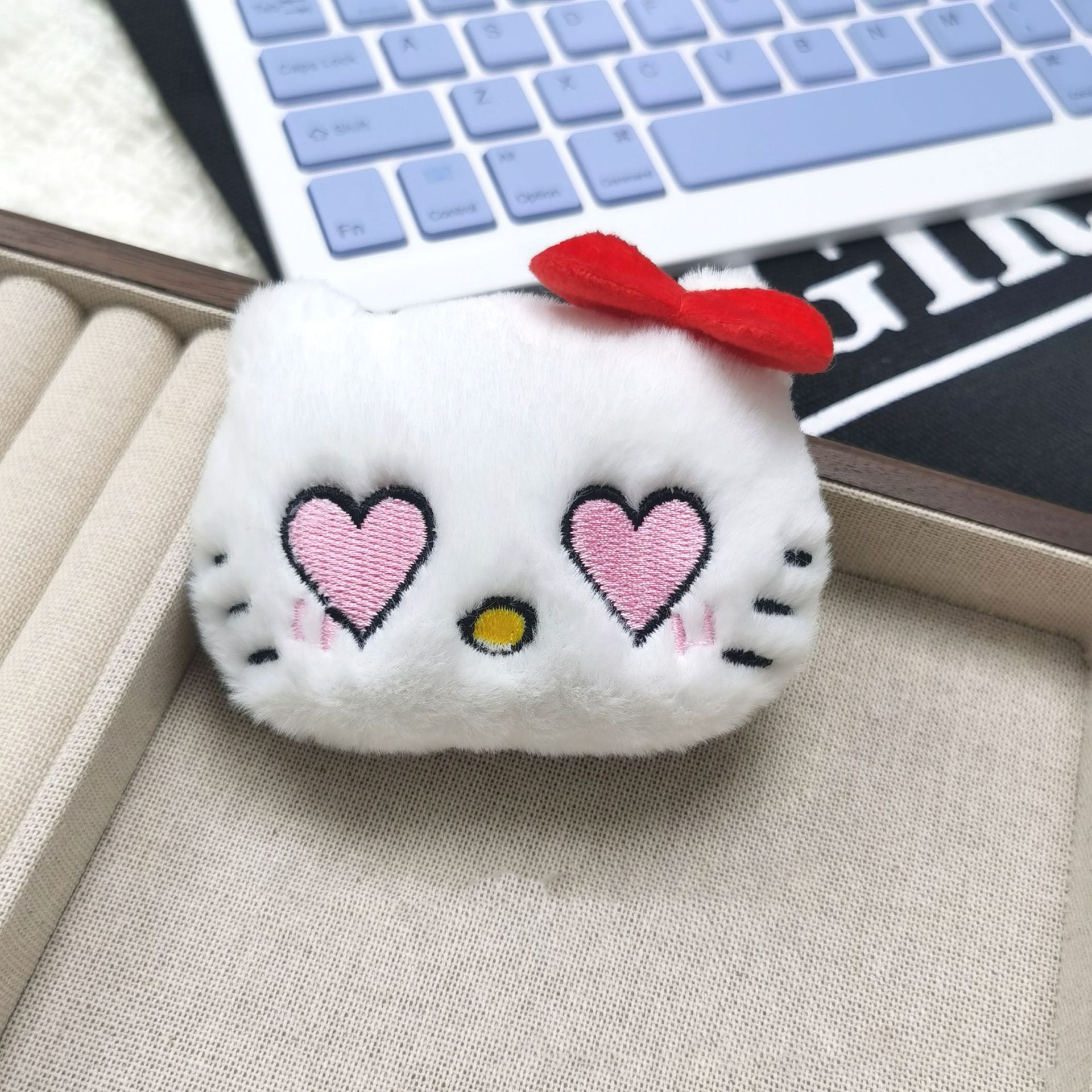 Luxury Designer Designer for woman Cute Cartoon Plushie Hanging Decoration - Adorable Rice-Eating & Crying Cat Expression Doll For Woman For Car, Home