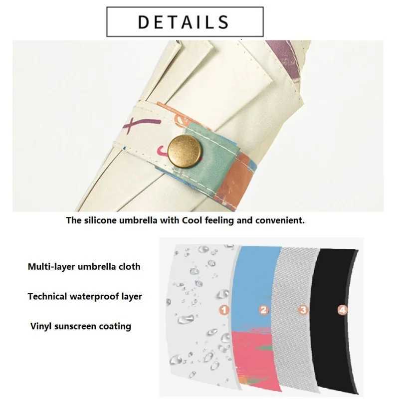 Mini Umbrella Small Sun Pocket Travel Rain Umbrella Vinyl Folding Umbrella UV Protection Sun Shade Pocket Parasol Capsule Umbrella R250725