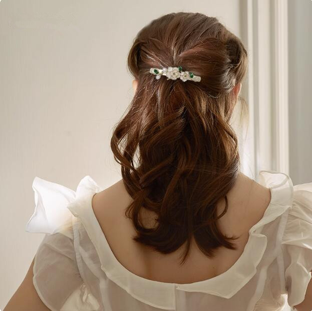Luxury Spring Designer Womens Hairpin Brand CLASSIC RETRO ELEGANCE camellia flower Claw Clip Classic Hairclip Metal Shark Hairpin Hair Clips Hair Acce