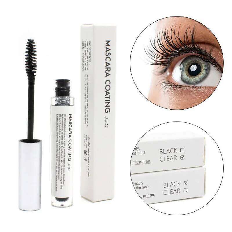 10ml Coating Sealant Mascara Clear/Black Waterproof Long Lasting Keep Eyelash Extense Styling Beauty Makeup Tool X250724
