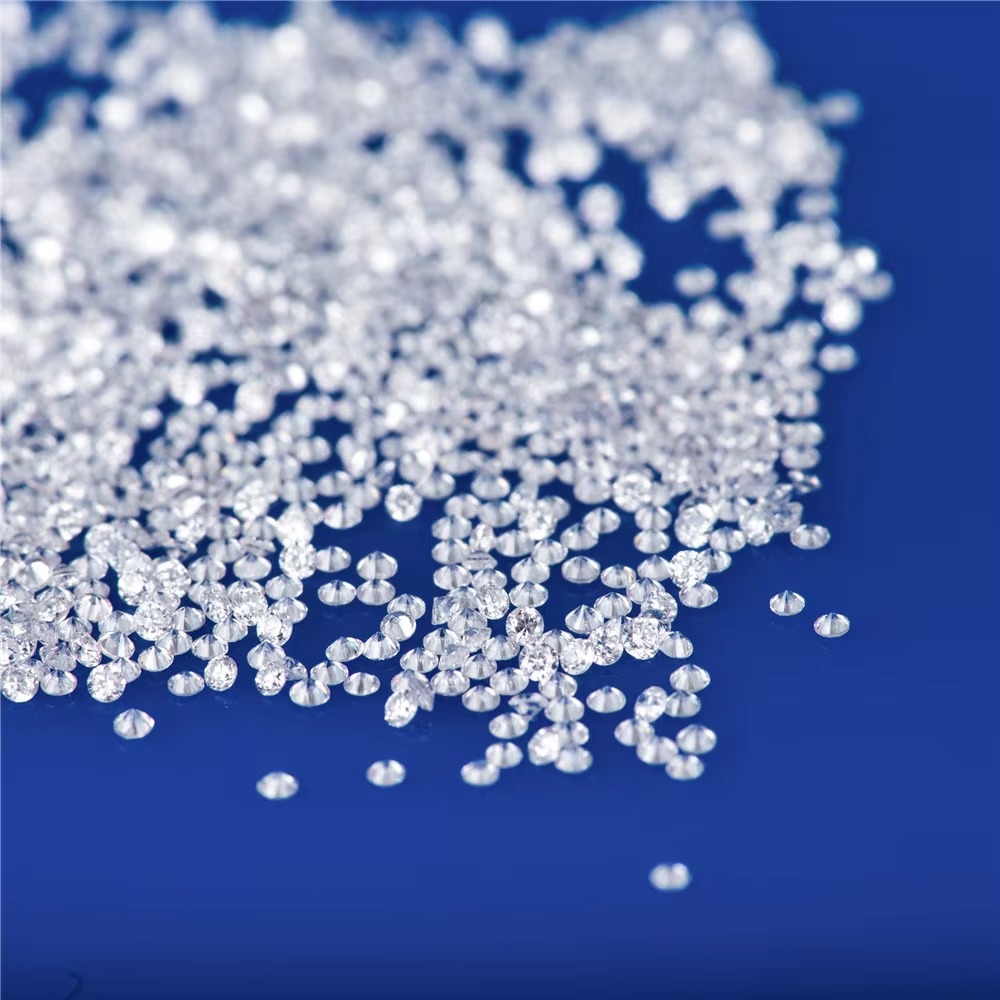 Messi Jewelry 1.1mm - 3mm DEF VVS Round Melee Lab Diamond Price Per Carat HPHT Loose Melee Excellent Cut Lab Grown Diamond