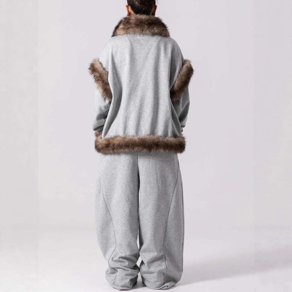 Ins Frayed Zipper Sweatshirt Y2K Streetwear Versatile Hip-Hop Loose Couple Jacket