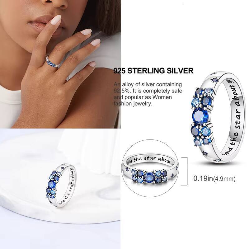 MULA Factory DIY 925 Sterling Silver Design Fine Rings Jewelry Colorful Engagement Party Ring with Zircon Gift Moissanite Ring