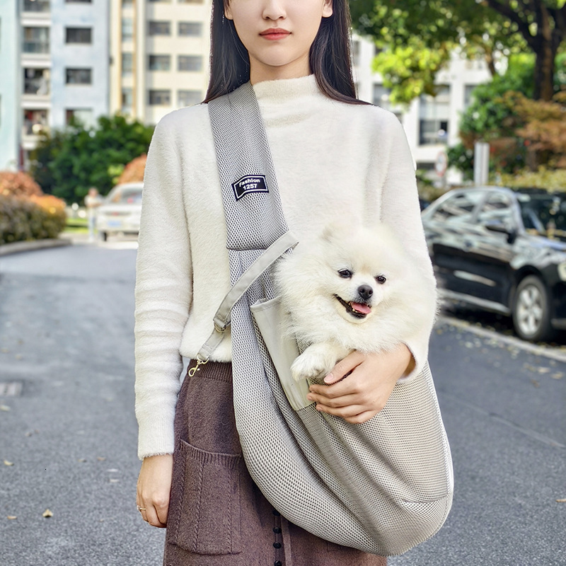Carrier Outdoor Portable Breathable Crossbody Shoulder Cat Backpack Large Capacity Dog Bag Pet
