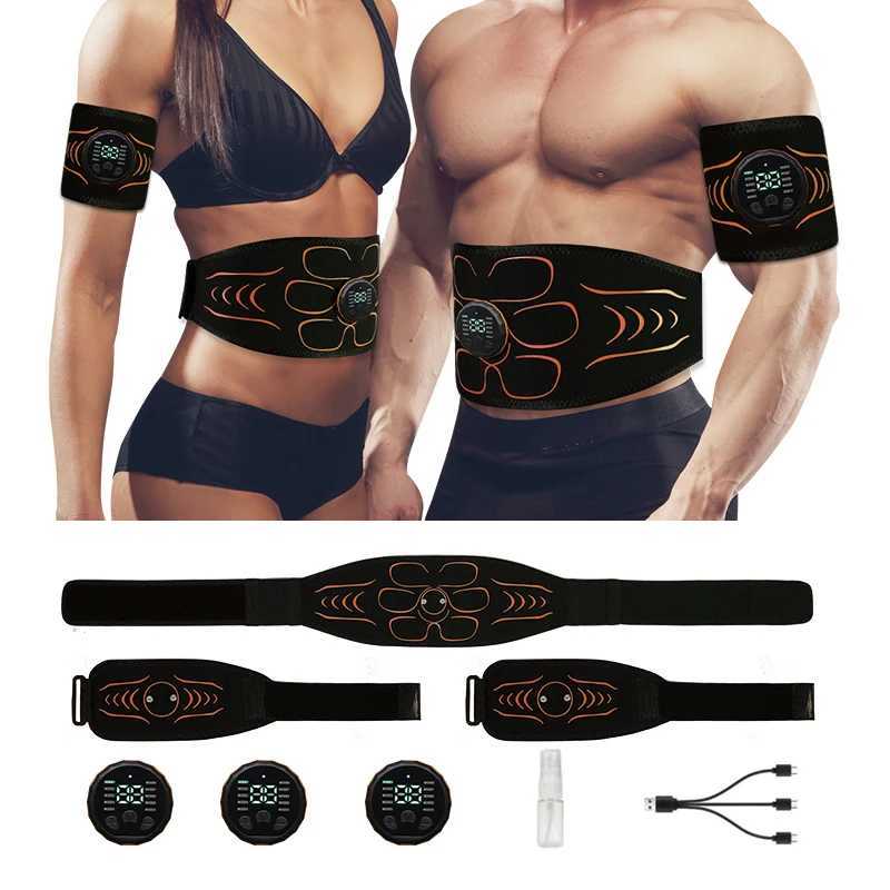 Abdominal Toning Belt EMS Muscle Stimulator Abs Muscle Toner USB Charge Body Shaping Weight Loss Fat Burn Fitness Unisex W250724