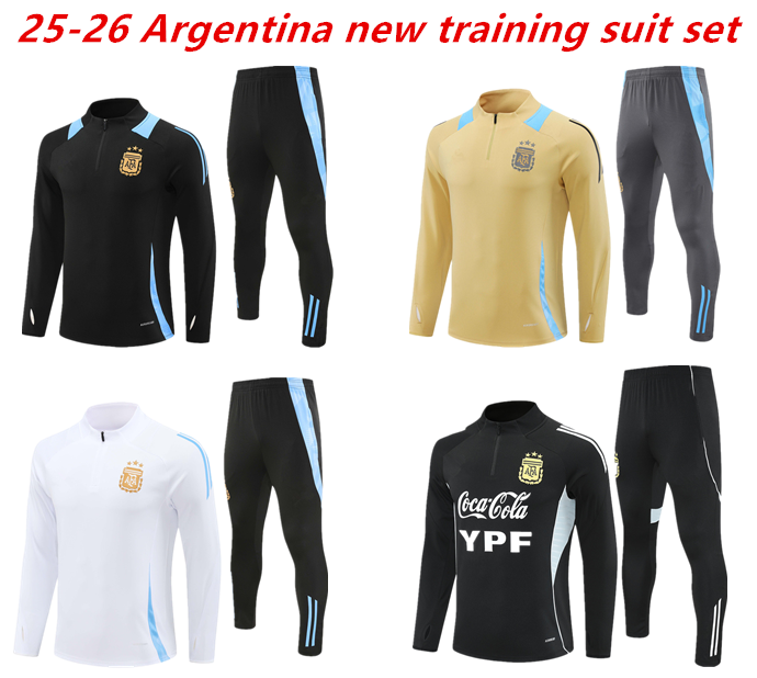 3-star Argentina tracksuit jacket Soccer Jerseys 2024 2025 jacket Football Shirts DI MARIA DYBALA DE PAUL MARADONA Men Kids training suit tracksuits