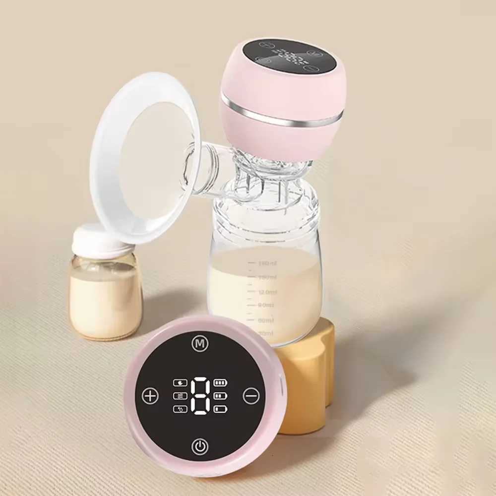 Portable Integrated Electric Breast Pump with LED Screen for Breastfeeding with 3 Modes 9 Suction Levels Low Noise 180ml Milk Bottle X250724