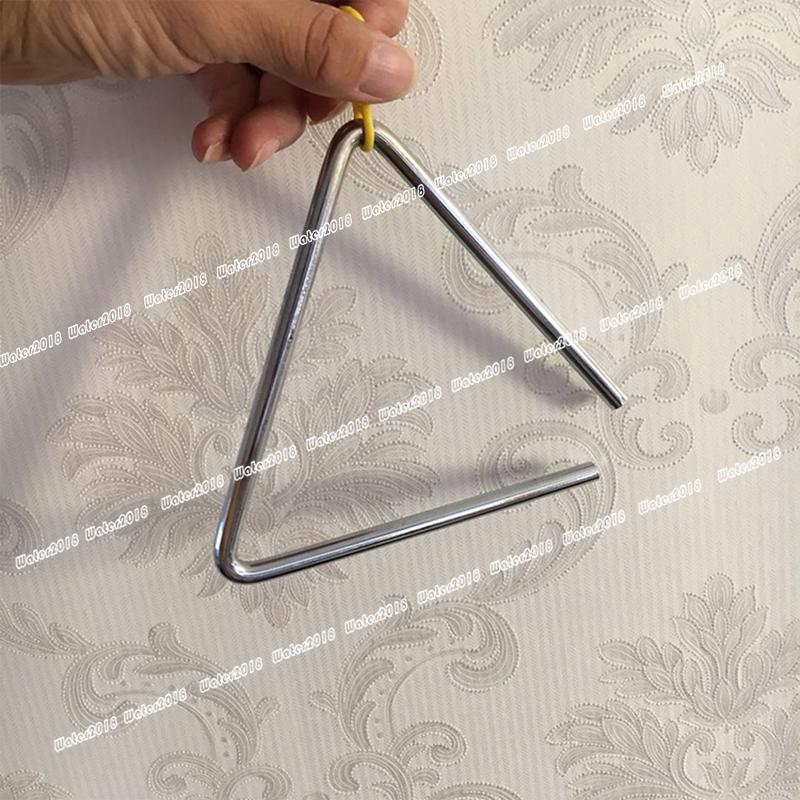 Superior Sound Quality Musical Steel Triangle Percussion Instrument With Striker 4inch 5inch 6inch 7inch