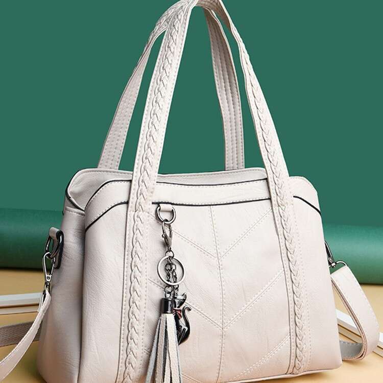 Hot-selling Handbag Versatile Woven Shoulder Commuting High-end Feel Large Capacity Tote Bag for Women