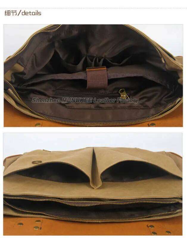 2020 Vintage Military Leather Men's Messenger Canvas Shoulder For Men Crossbody Bag Sling Tote Handbag Satchel