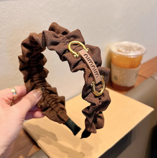 Luxury Designer Elegant French Lace Headband For Women And Girls - Versatile Wide Edge for woman Hair Accessory Free Ship