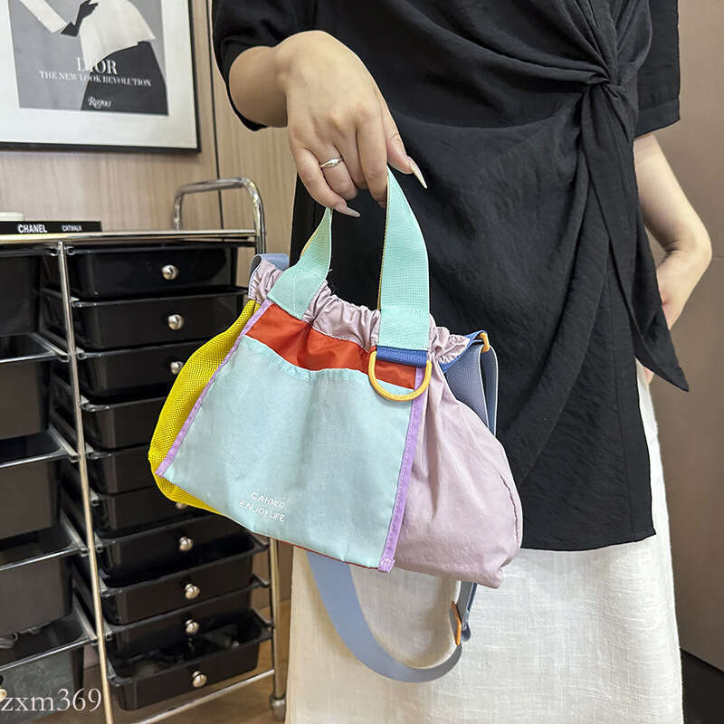 Hot-selling Single-shoulder Women's New Dopamine Color-blocking Handbag Dumpling Fashion Versatile Commuting Crossbody Bag Trendy