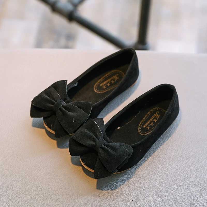 Spring Girls Princess Shoes Bowtie Shallow Light Leisure Children Loafers Slip-on All-match Four Colors Kids Flat Shoe 21-30 XJ250724