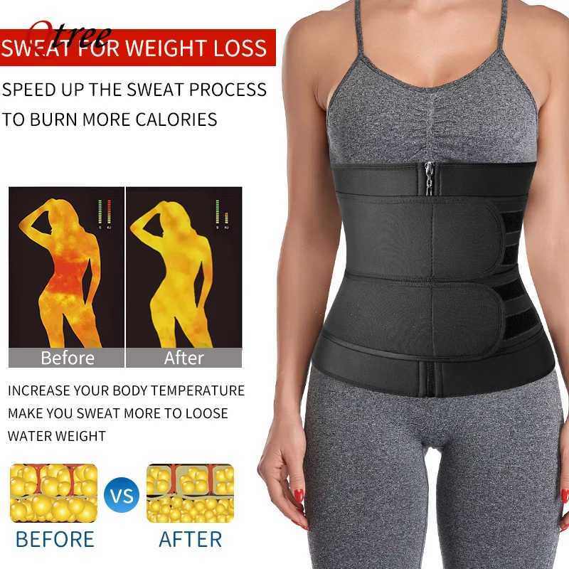3tree Waist Plus Size for Women Sports Girdle Corset Slimming Belly Body Shaper Sweat Trimmer Belt Slimmer Weight Loss W250724
